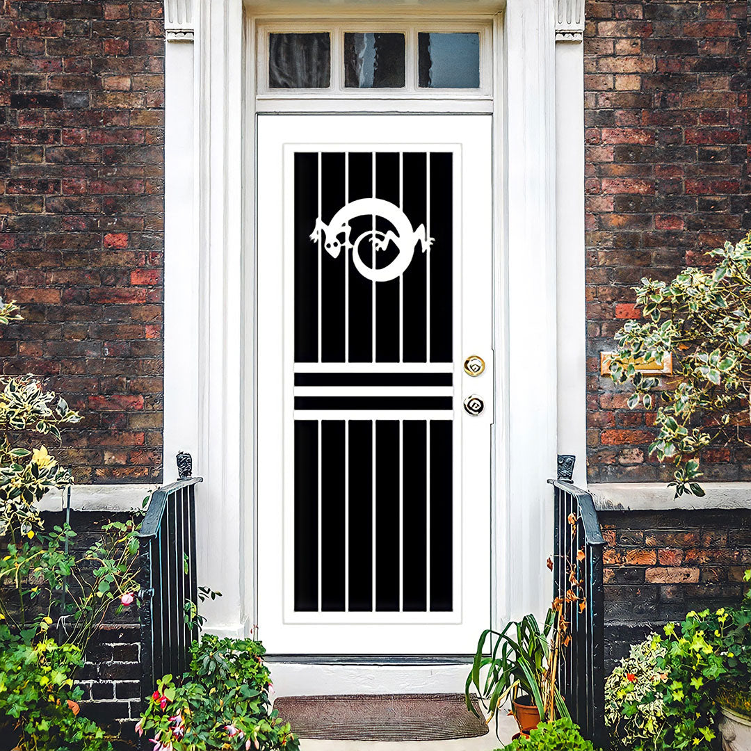Lizard Bar Laser Cut Security Storm Door | ASP